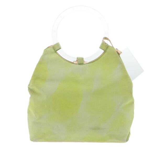 CELINE Hand Bag Suede Green - Picture 2 of 13